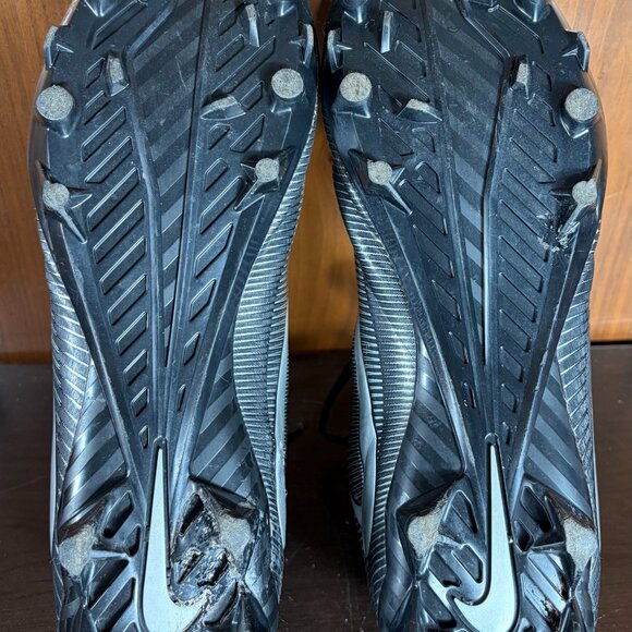 Nike Vapor Strike 5 TD Football Cleats Low Top Black/Silver Men's Sz 13 - Picture 10 of 11